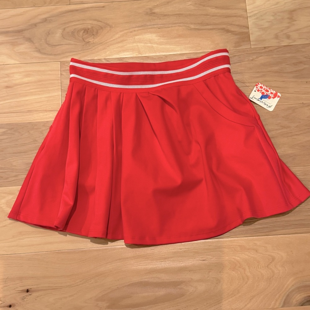 Free People Movement "Round Robin" Tennis Skirt Cayenne
